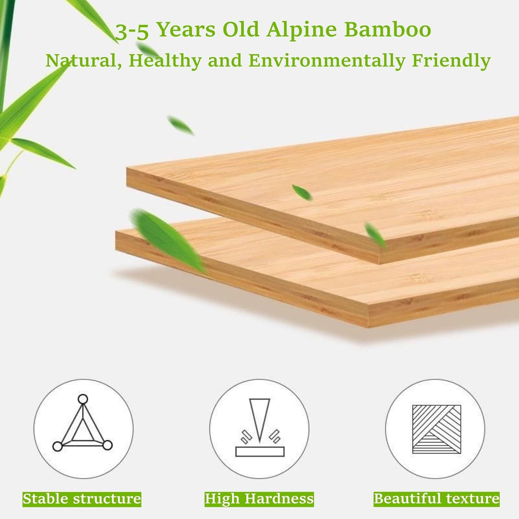 5 Tier Foldable Shoe Rack, Bamboo Vertical Shoe Organizer Tall for Multifunctional Narrow Shoe Shelf for Entryway, Closet, Corner, Bedroom, Hallway(Natural)