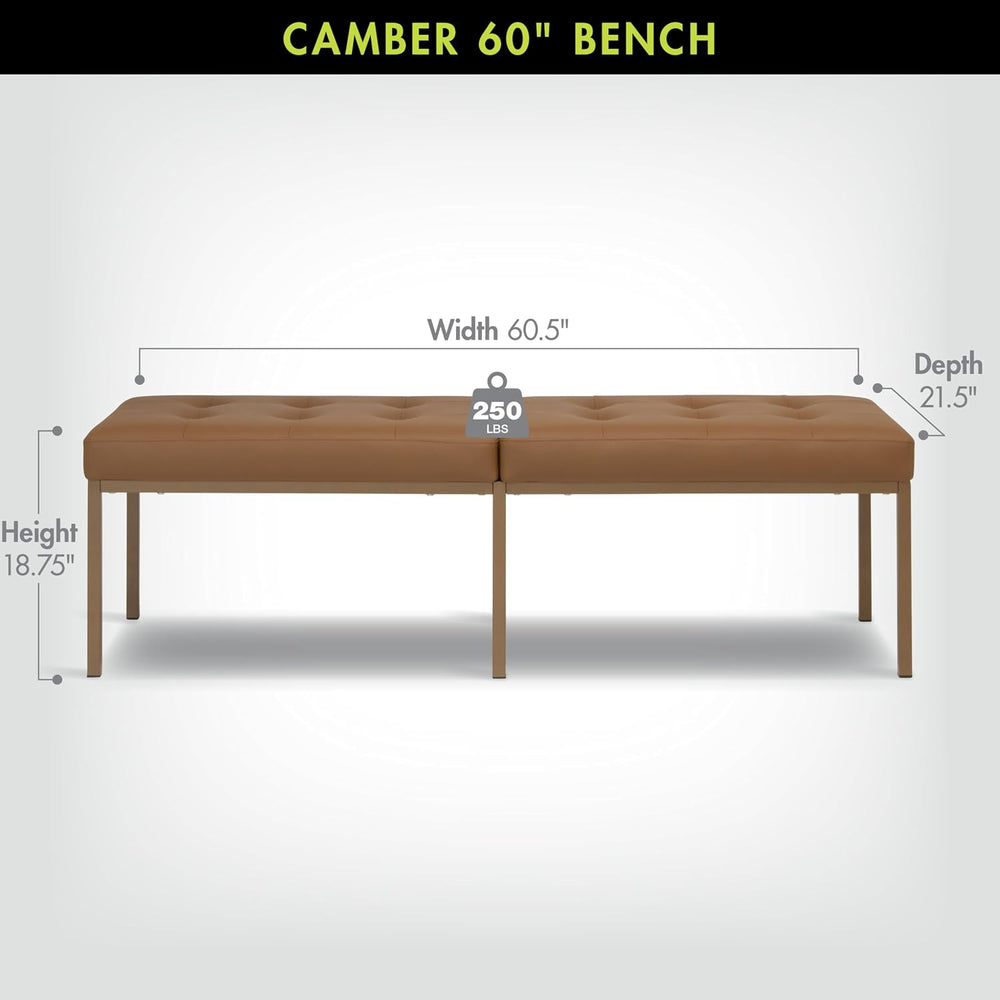 Studio Designs Home Camber Modern Dining Room 60" with Chrome Legs and T...