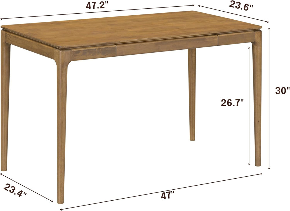 NTC Mingle Desk 47 Inch Modern Design, Rectangular Dinner Table for Dining Ro...