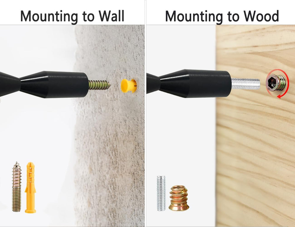 GeLive Gold Wine Pegs for Wall Mounted Wine Bottle Holder Vino Pins for 6 Bot...