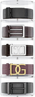NIUBEE Belt Organizer, Acrylic 5 Layers Belt Case Storage Holder and Display for Accessories like Jewelry,Watch,Bracelets