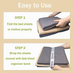 24 Pieces Bed Sheet Organizer Bands, Closet Organization Sheet Straps, Linen Labels Bedding Bands, Elastic Bed Sheet Storage Sheet Keepers （6PcsQueen 6PcsKing 6PcsTwin 6PcsFull）