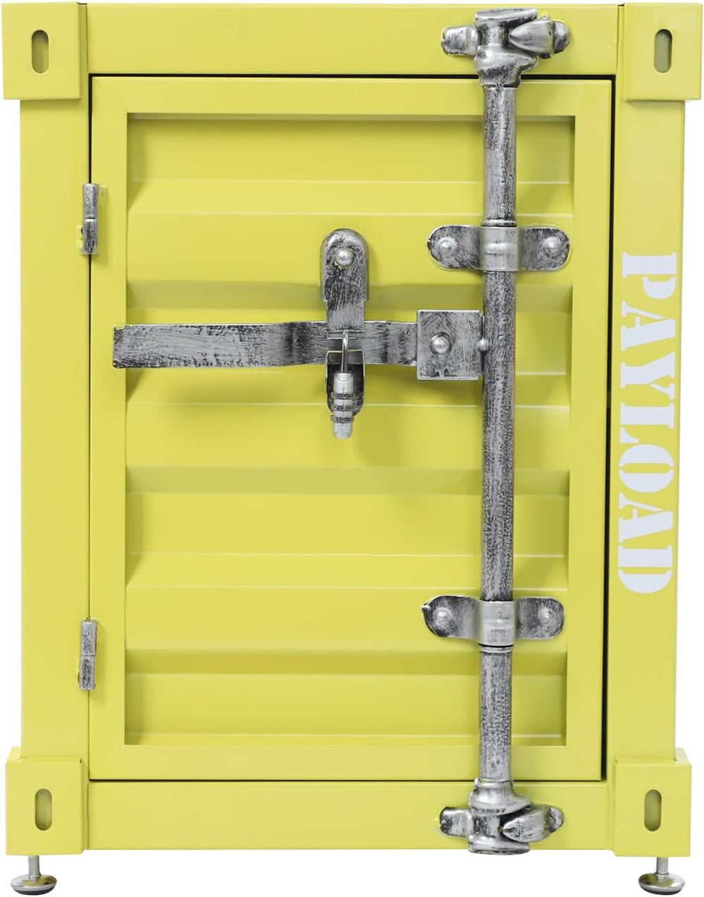 Industrial Wind Bedside Table, End Tables, Container Style Locker Wrought, Ti...
