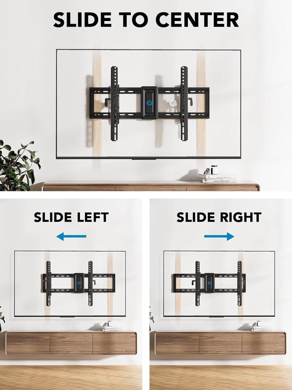 Pipishell Advanced Tilt TV Mount for 42–90 inch TVs up to 132 lbs | TV Mount ...