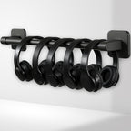 Classroom Wall Mounted Headphone Storage Rod, 2 Headphone Storage Rods with 4 Adhesive Hooks for Placing School Headphones