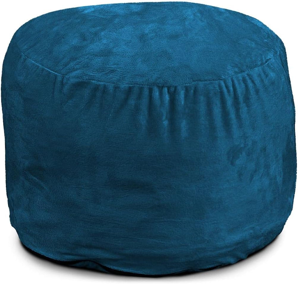 ULTIMATE SACK | 2 Ft Pouf Ottoman | Cloud Fur | Foam Filled - Removable Washa...