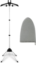 Garment Steamer Rack & Garment Ironing Glove for Steaming Clothes, Clothes Steam Rack, Adjustable StandingGarment Hanger Handled Mini Ironing Board, Hanging Steamer Ironing Accessories for Clothes
