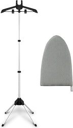 Garment Steamer Rack & Garment Ironing Glove for Steaming Clothes, Clothes Steam Rack, Adjustable StandingGarment Hanger Handled Mini Ironing Board, Hanging Steamer Ironing Accessories for Clothes