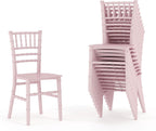 Flash Furniture Hercules Series Children's Resin Event Chairs, Commercial/Residential All Occasion Chairs for Kids, 330 lb. Static Weight Capacity, Set of 10, Pink