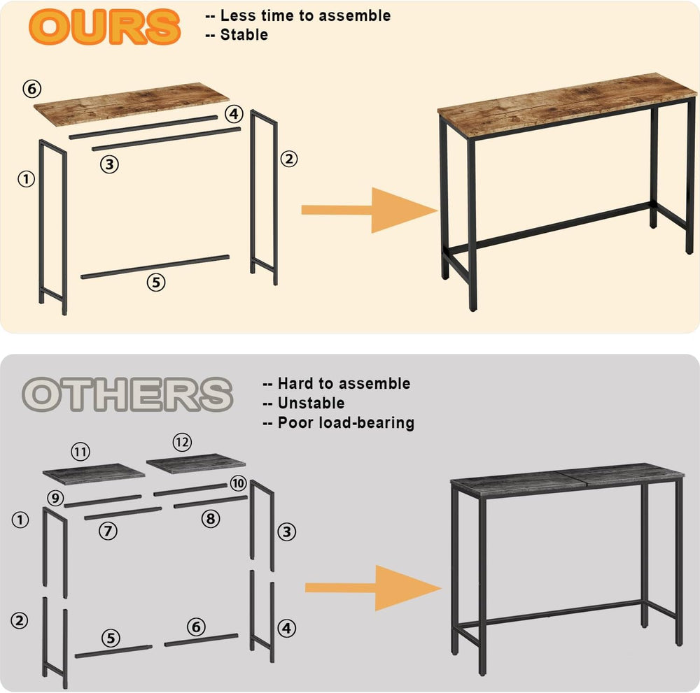 Timberer 39.4” Console Table Hallway Entrance Table Sofa Table Behind Couch |...