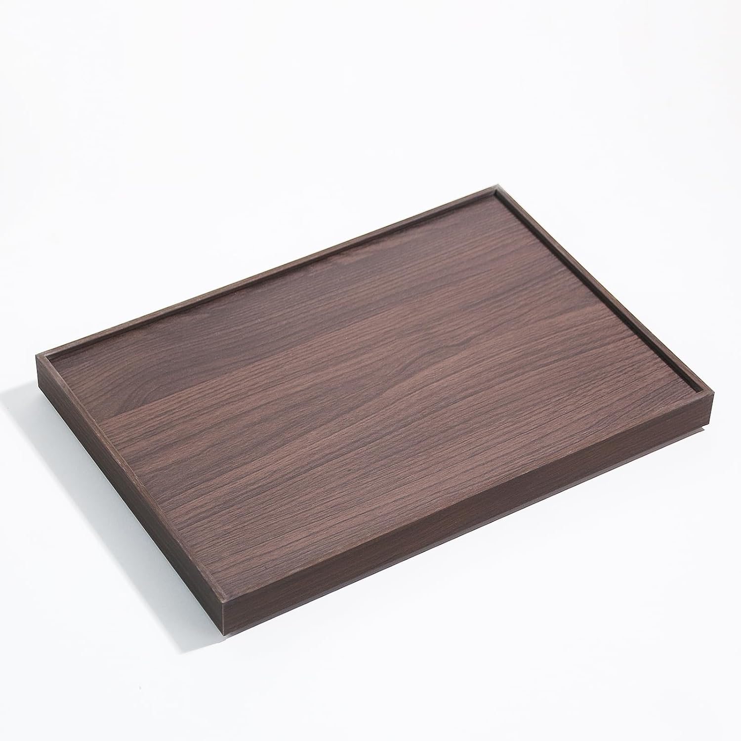 Wood Jewelry Organizer Tray, Earrings Holder (Brown, 2Pc, 24 Grids) | Stackable Earrings Organizer, Earrings Display Tray, 24 Grids Ring Holder, Space-Saving Storage
