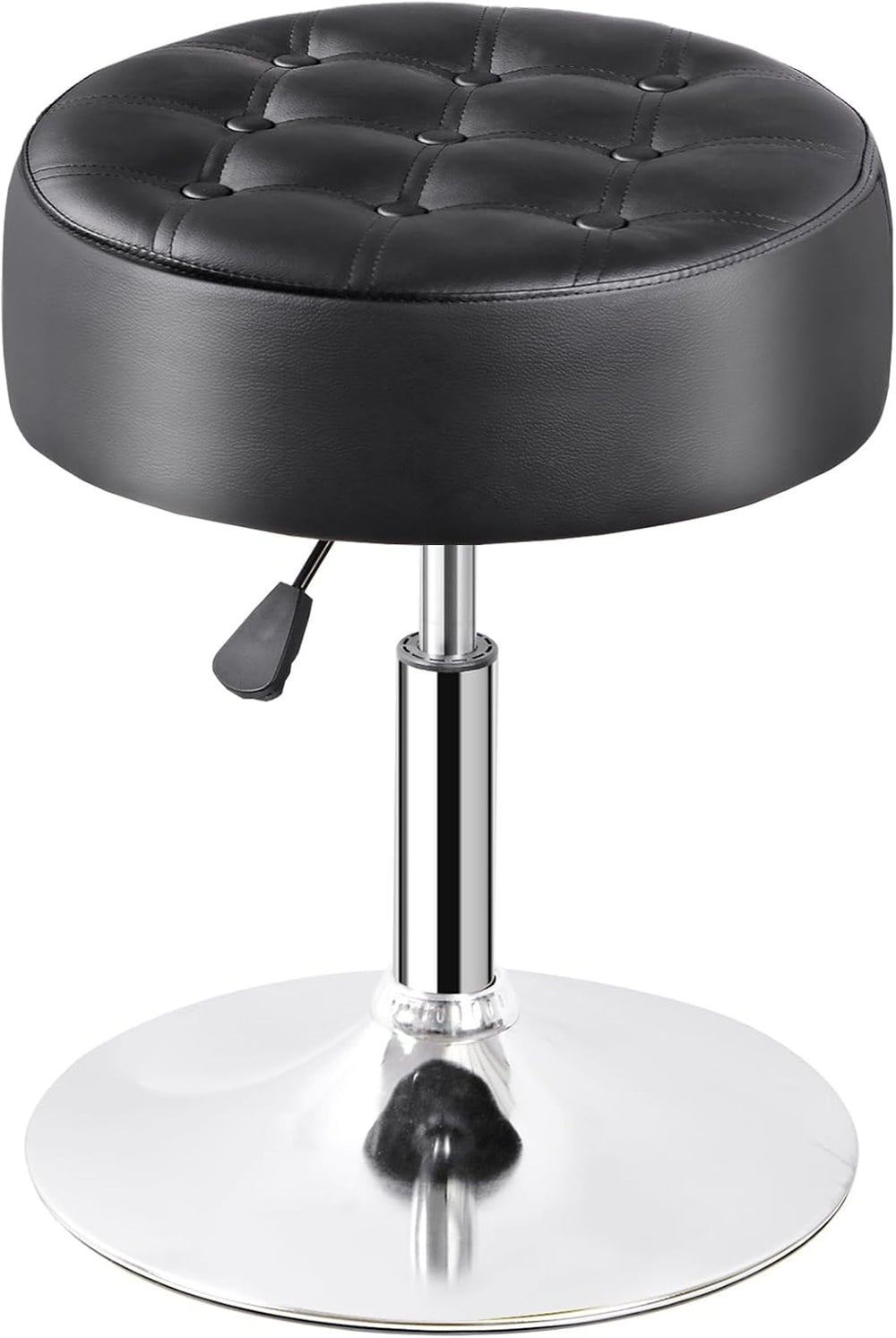 Nova Microdermabrasion Vanity Chair Stool Modern Tufted Round Ottoman Stool S...