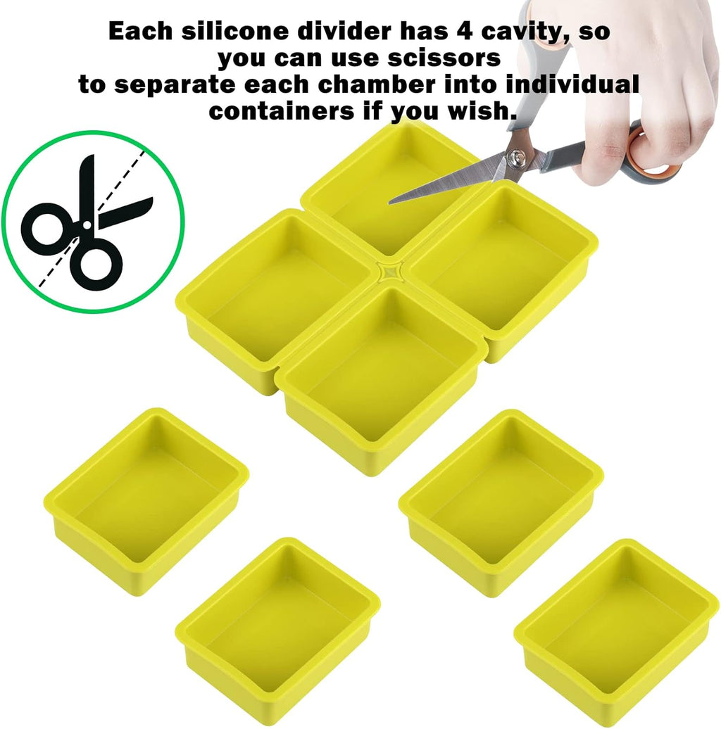 Freeze Dryer Tray Dividers Silicone - Rectangle Freeze Dryer Accessories for Dairy, Eggs, Ice Cream, Paste Food