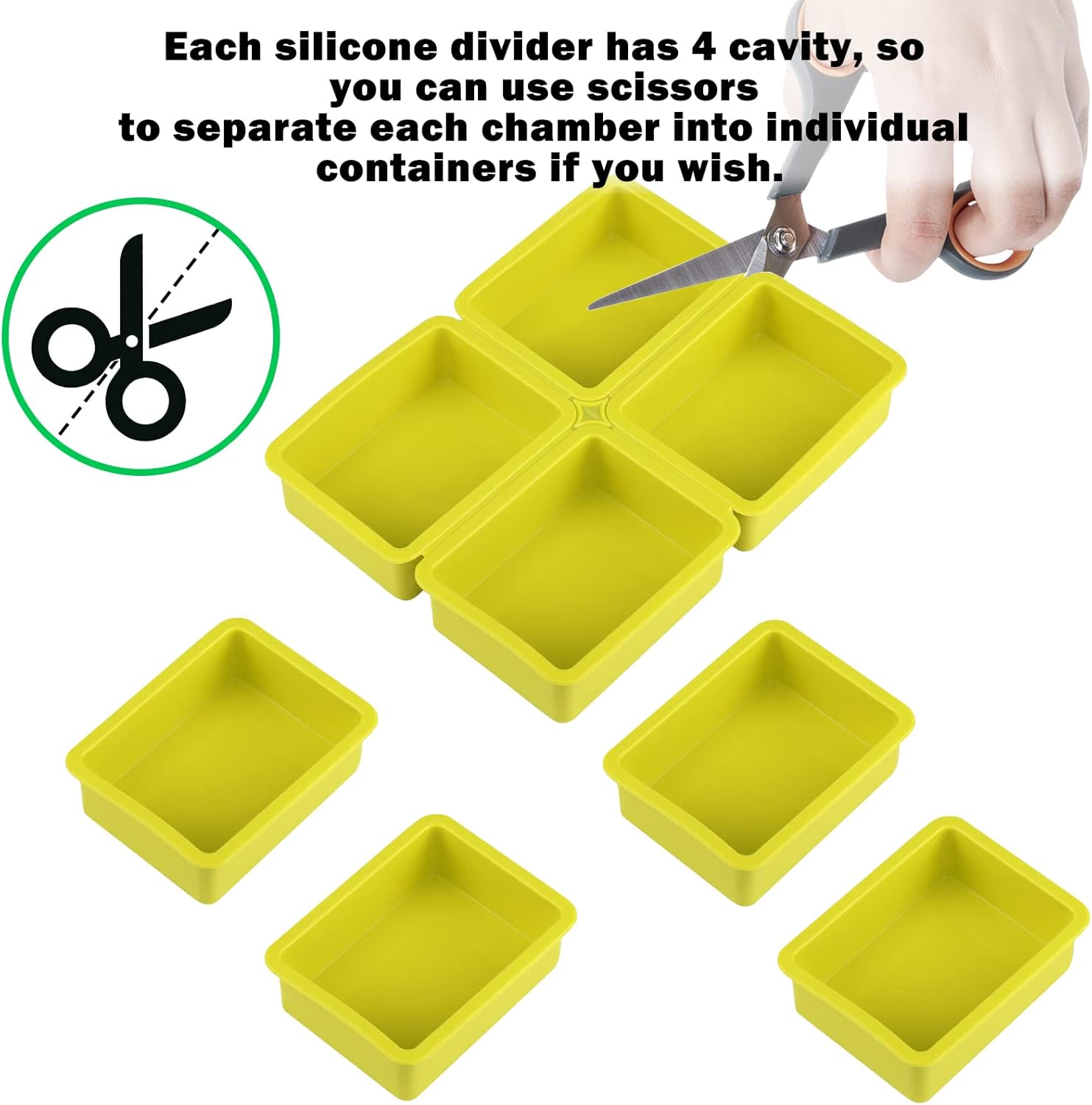 Freeze Dryer Tray Dividers Silicone - Rectangle Freeze Dryer Accessories for Dairy, Eggs, Ice Cream, Paste Food