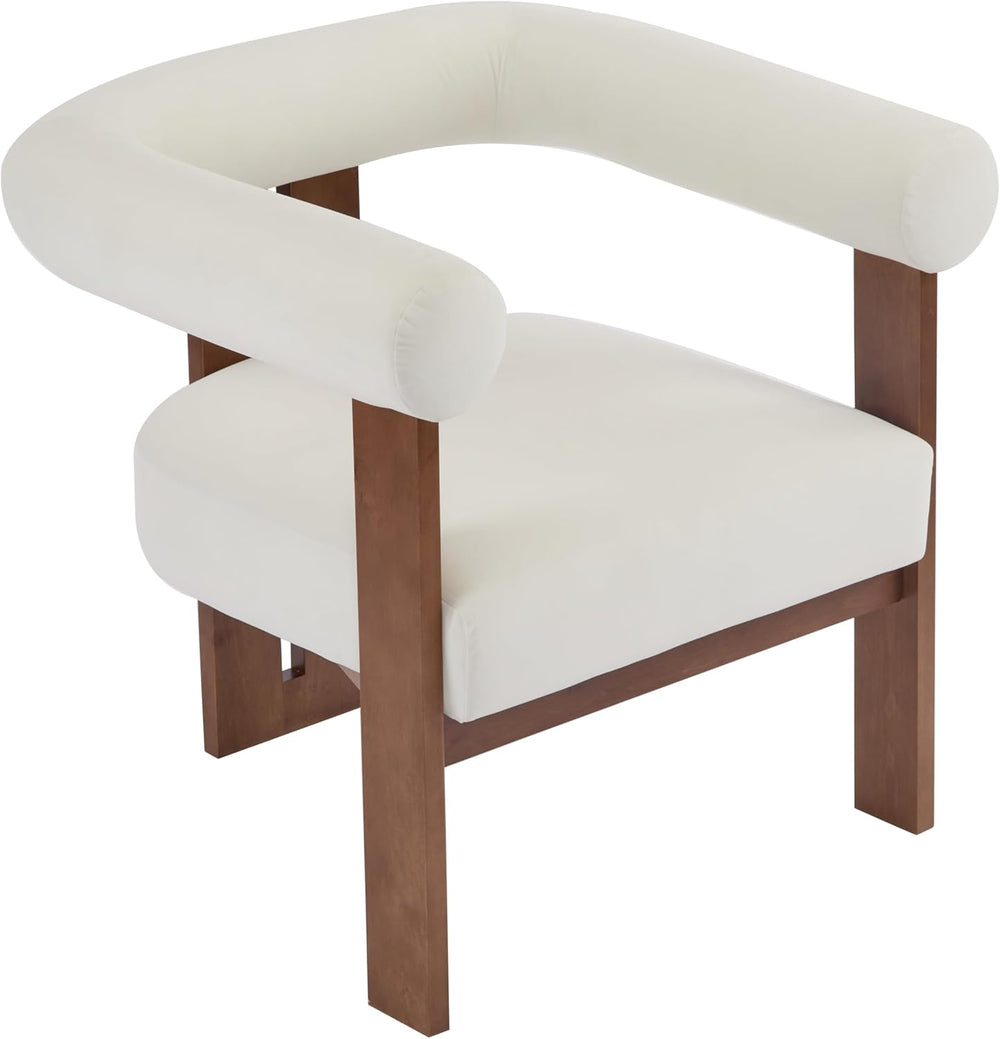Christopher Knight Home Modern Velvet Upholstered Accent Chair for Living Roo...