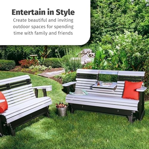LuxCraft Plain Glider - 5' - Available in 14 Colors (Premium - Antique Ma...