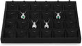 Stackable Jewelry Trays, Velvet Earring Box,Premium Necklace Box,Luxury Jewelry Display Case,Black Pendant Trays