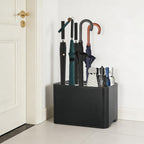 15 Umbrella Holder with Drip Tray, Umbrella Storage Indoor, Umbrellas Stand Rack Space, Saving Storage Organizer, Compact Umbrella Holder Indoor, Home Office Decor