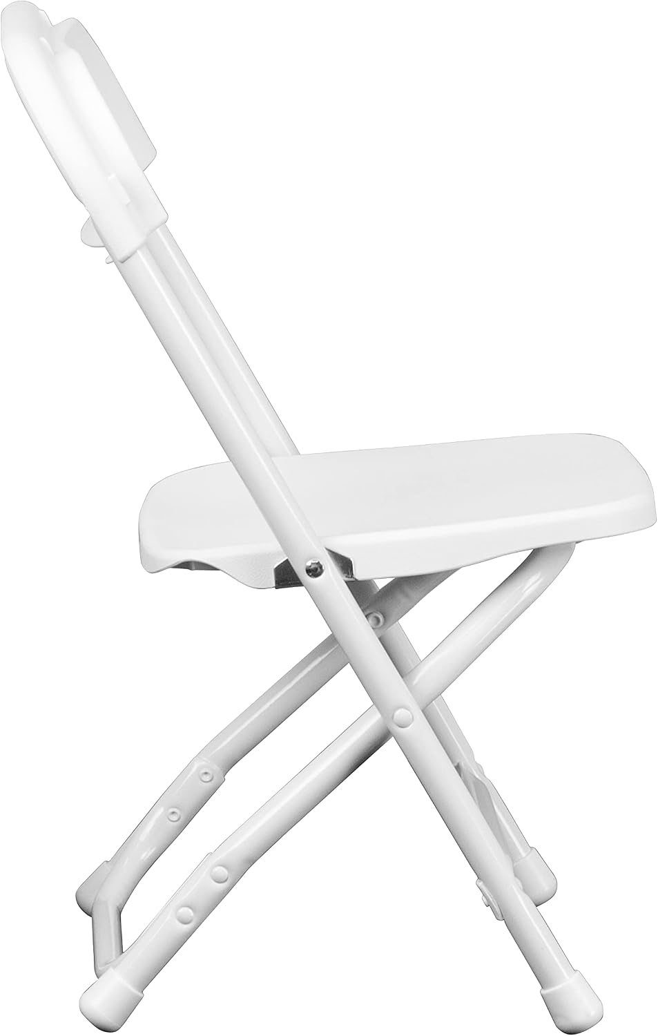Flash Furniture Kids White Plastic Folding Chair | Durable Construction, Commercial Use