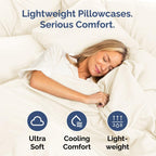 King Pillow Cases - 4 Pack - Super Soft Pillowcase Covers - Envelope Enclosure - Hotel Quality Pillow Protectors - Wrinkle Free, Shrink and Stain Resistant - Machine Washable - 20" x 40" (Off White)