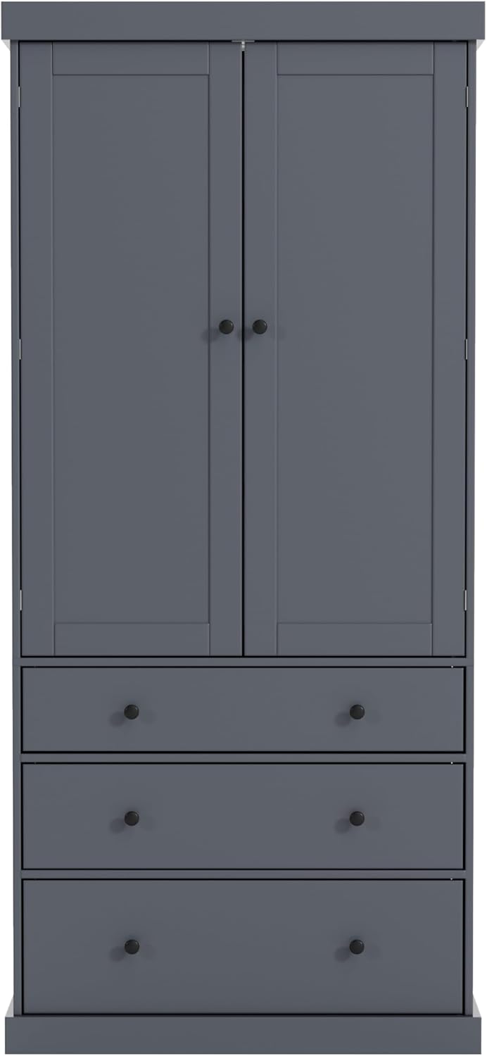 Farmhouse Tall Kitchen Pantry Cabinet with Adjustable Shelves, Freestanding W...