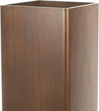 OUNONA Solid Wood Umbrella Stand Elegant Entryway Organizer for Indoor and Outdoor Use Heavy Duty Umbrella Holder for Lobbies Dark Walnut