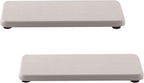 2 Pcs Water Absorbing Stone Trays, Kitchen/Bathroom Sink Soap Dish, Diatomite Tray Used for Hand Soap & Cosmetic Bottles in The Modern Home, 3.5" W x 7.1" L, White