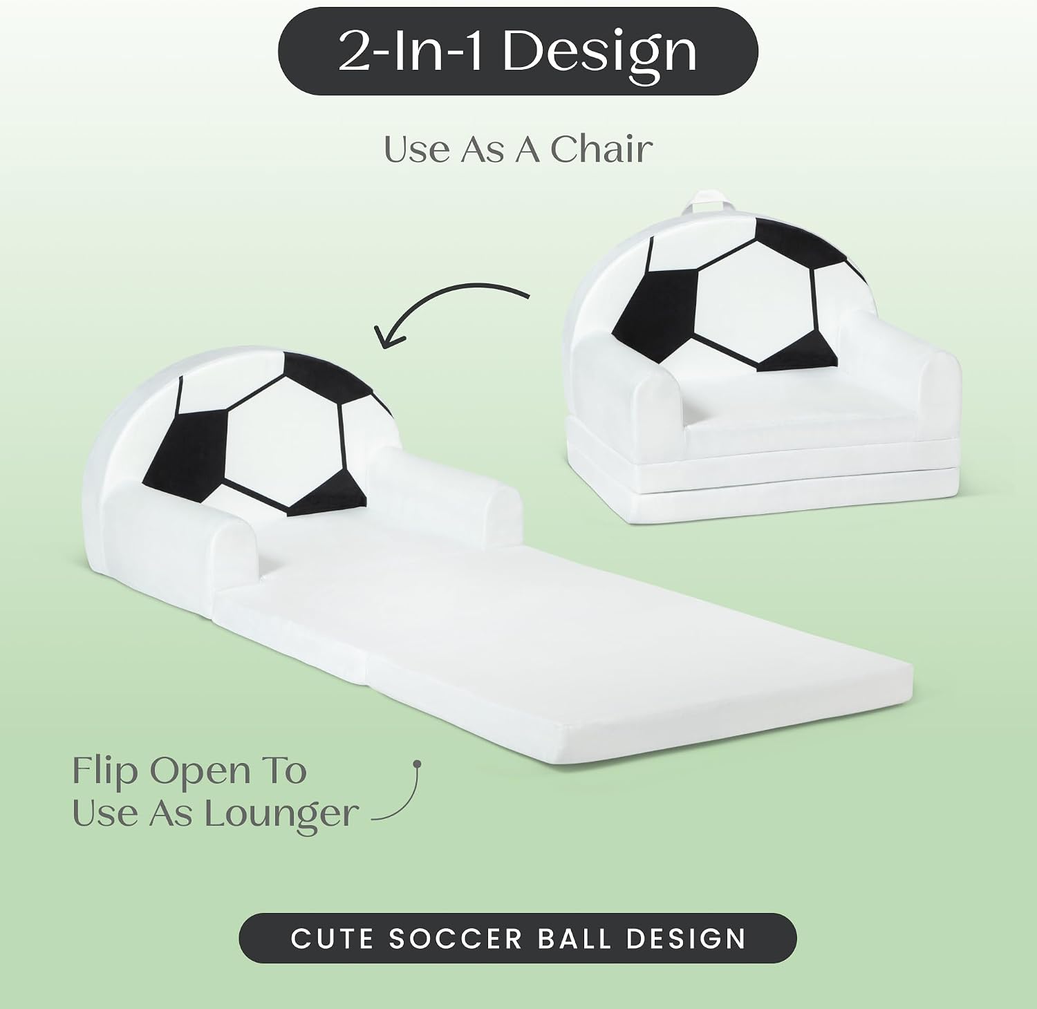 Delta Children Soccer Ball Flipout Figural Chair