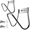 JBscoop Garden Hose Holder Stainless Steel Small Wall Mount Garden Hose Hook, Ideal for Water, Air, Hydraulic Hose, Ropes, Extension Cords Heavy Duty & Rust Proof Set of 2