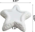 Starfish Ceramic Jewelry Tray, Ocean Themed Trinket Holder for Jewelry Storage, Beachy StDecorative Trinket Ring Dish, Suitable for Mother Friend Sister, Gifts for Women, Home Decor(Sea Blue)