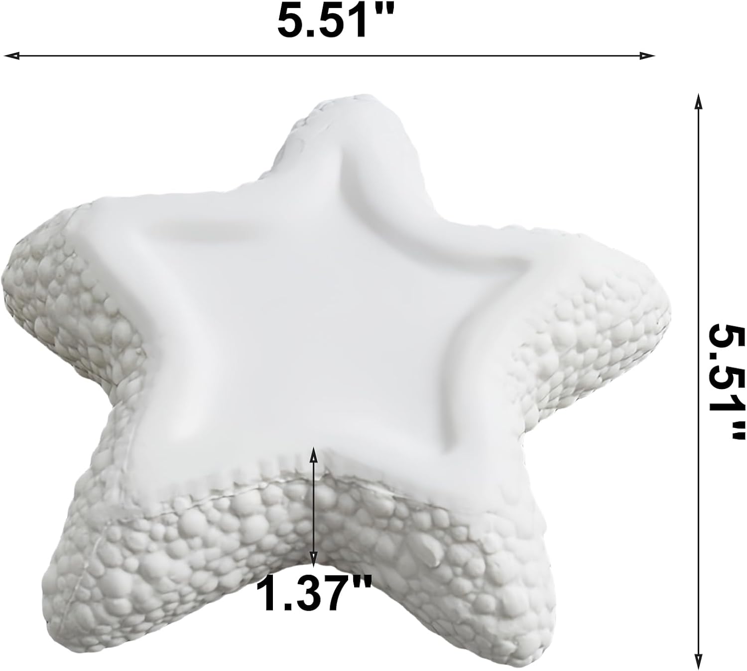 Starfish Ceramic Jewelry Tray, Ocean Themed Trinket Holder for Jewelry Storage, Beachy StDecorative Trinket Ring Dish, Suitable for Mother Friend Sister, Gifts for Women, Home Decor(Sea Blue)