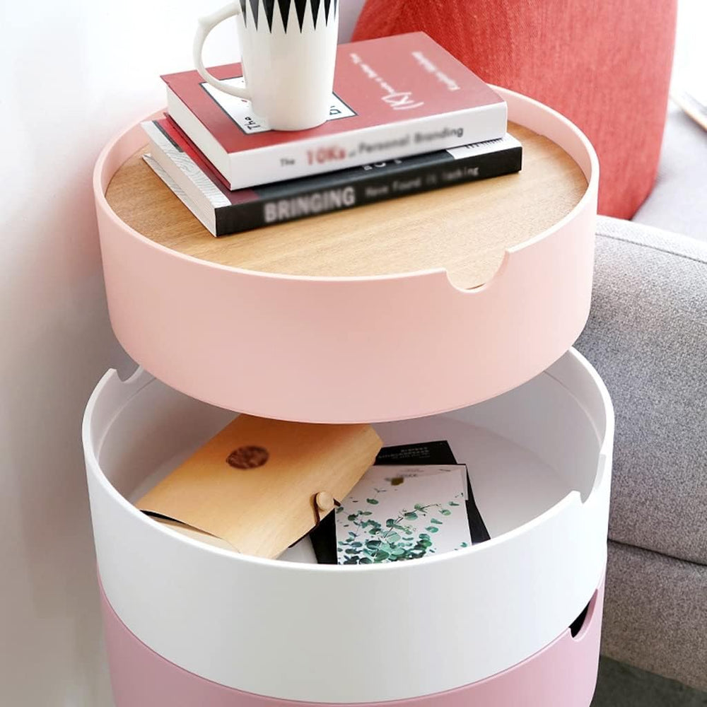 Telephone Table Bedroom Bedside Table Small Apartment Multi-Functional Living...