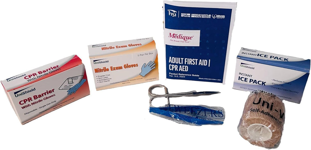 4-Shelf Restaurant Metal 1st Aid Cabinet Class B, Large Capacity First Aid Wa...