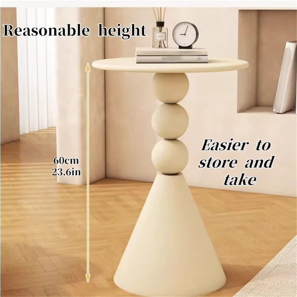 Modern Side Tables, Small Apartment Coffee Table, Iron Design Round End Table...