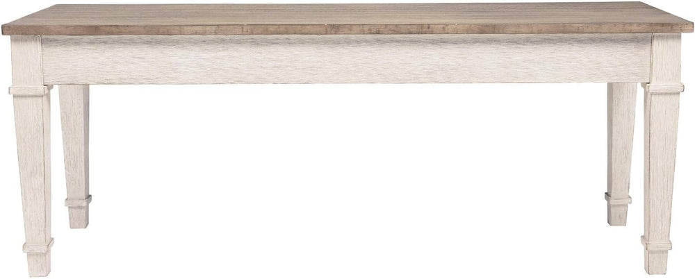 Signature Design by Ashley Skempton Farmhouse Storage Bench, Distressed Finis...