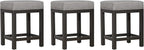 Liberty Furniture Industries Tanners Creek Uph Console Stool (3 Piece Set), W19 x D16 x H25, Medium Gray