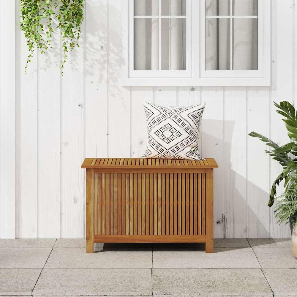 Wood Garden Backyard Organization, Wooden Garden Storage Box for Patio Furnit...