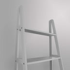 Casual Home 100% Solid Wood 5-Shelf Ladder Bookcase, Standard, 72"H, White