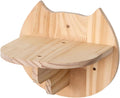 Multi-Level Wooden Wall Perch with Ladder Steps, Felt-Covered Shelves for Climbing & Jumping Activities Wooden Wall Mounted Cats Climbings Frame