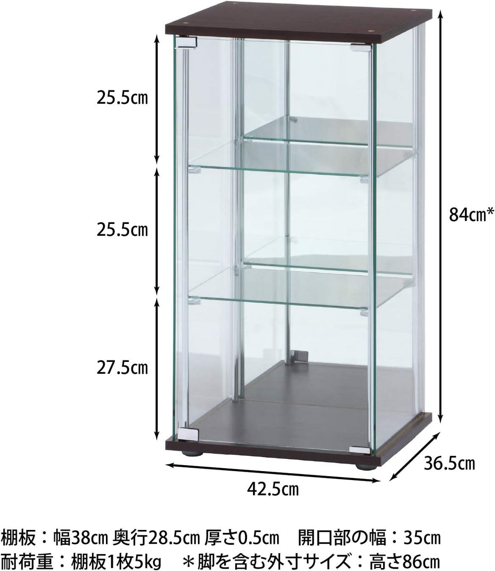 Fuji Boeki 97336 Collection Case, Figure Case, 3 Tiers, Width 16.7 x Depth 14...
