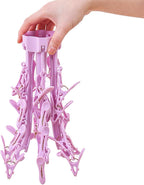 Foldable Drying Rack with 24 Clips for Drying Socks Lingerie Baby Clothes Drying Towels Rotatable Sock Drying Rack