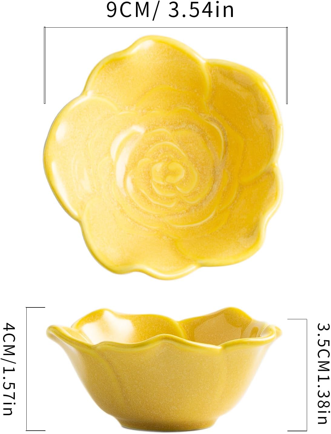 Small Rose Jewelry Dish, Ring Holder Dish, Ceramic Jewelry Tray | Keeps rings, earrings, coins, and keys easy to find on vanities or nightstands, and makes a sweet gift for moms and sisters