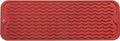 Silicone Dish Drying Mat for Multiple Usage,Easy clean,Eco-friendly,Heat-resistant Silicone Mat for Kitchen Counter,Sink,Bar,Bottle,or Cup Red M 17 inches x 6 inches