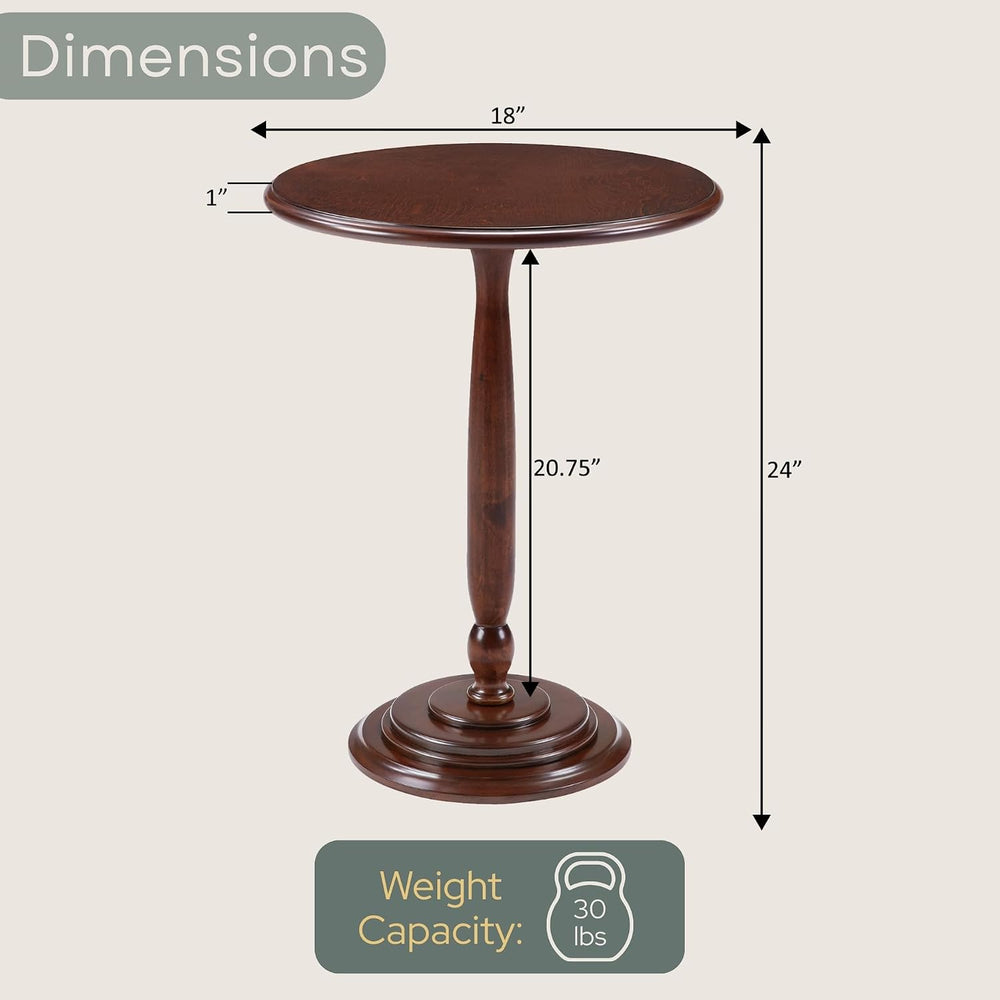 Convenience Concepts Classic Accents Amelia Spindle Table 18" - Traditio...