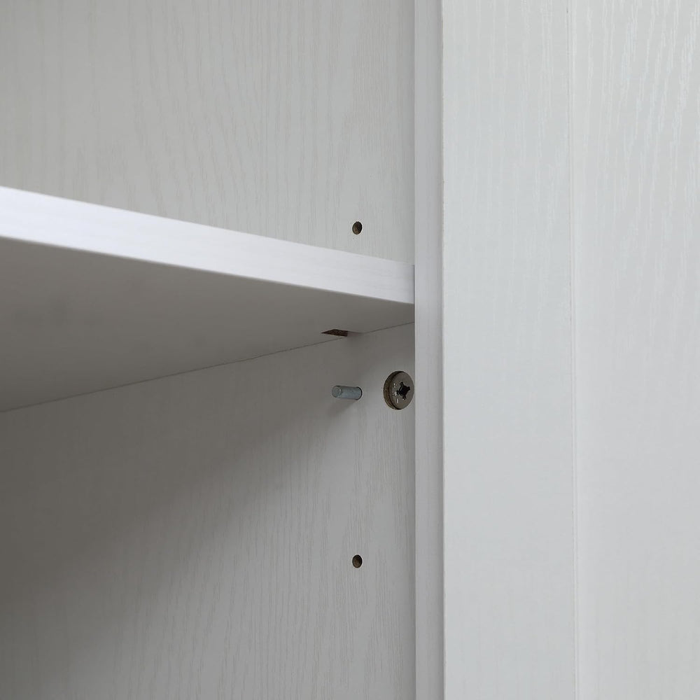 72" Freestanding Four-Door Kitchen Pantry, Storage Cabinet Organizer wit...