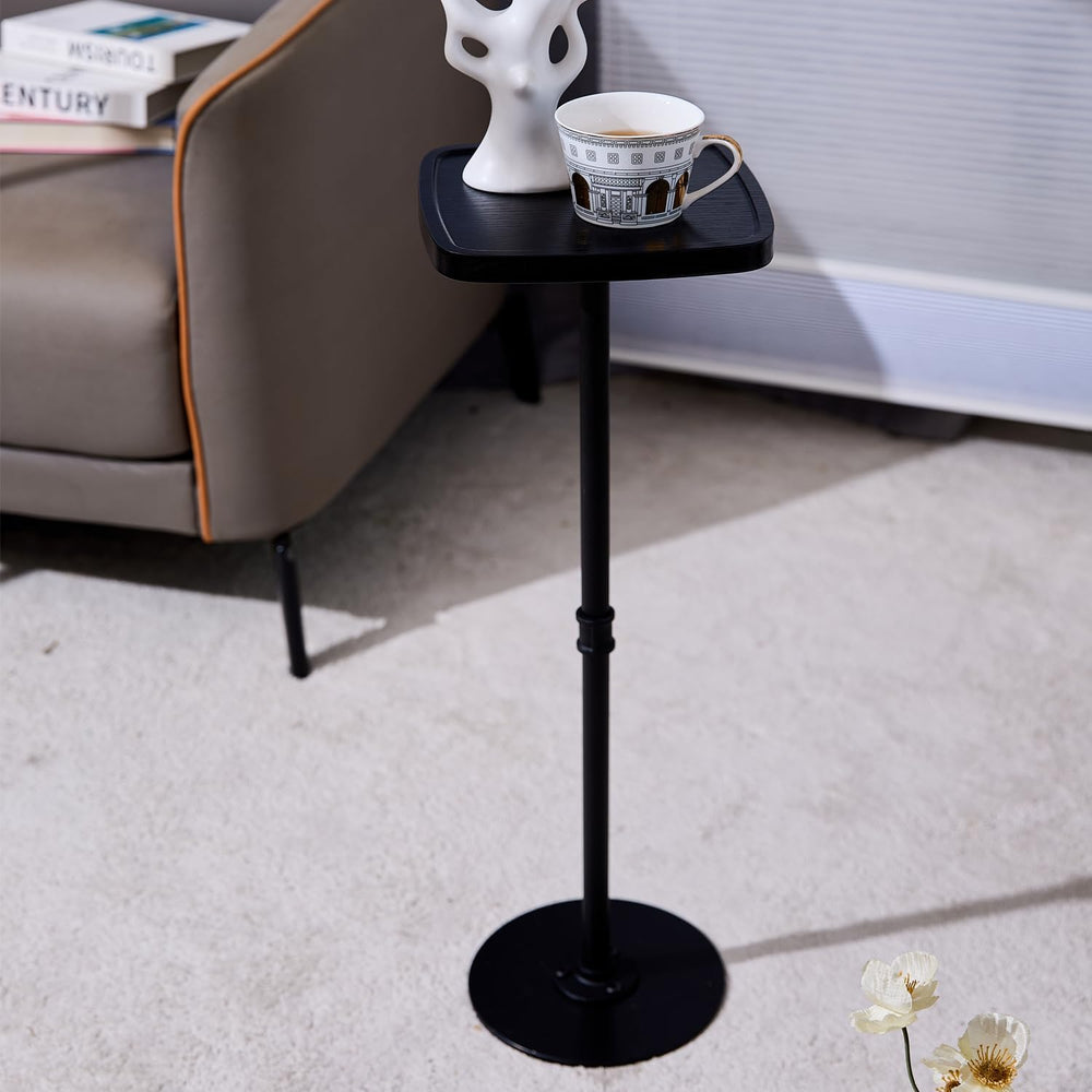 Drink Table, Small Pedestal Side Table, Cocktail Martini Tables Drink Stand, ...