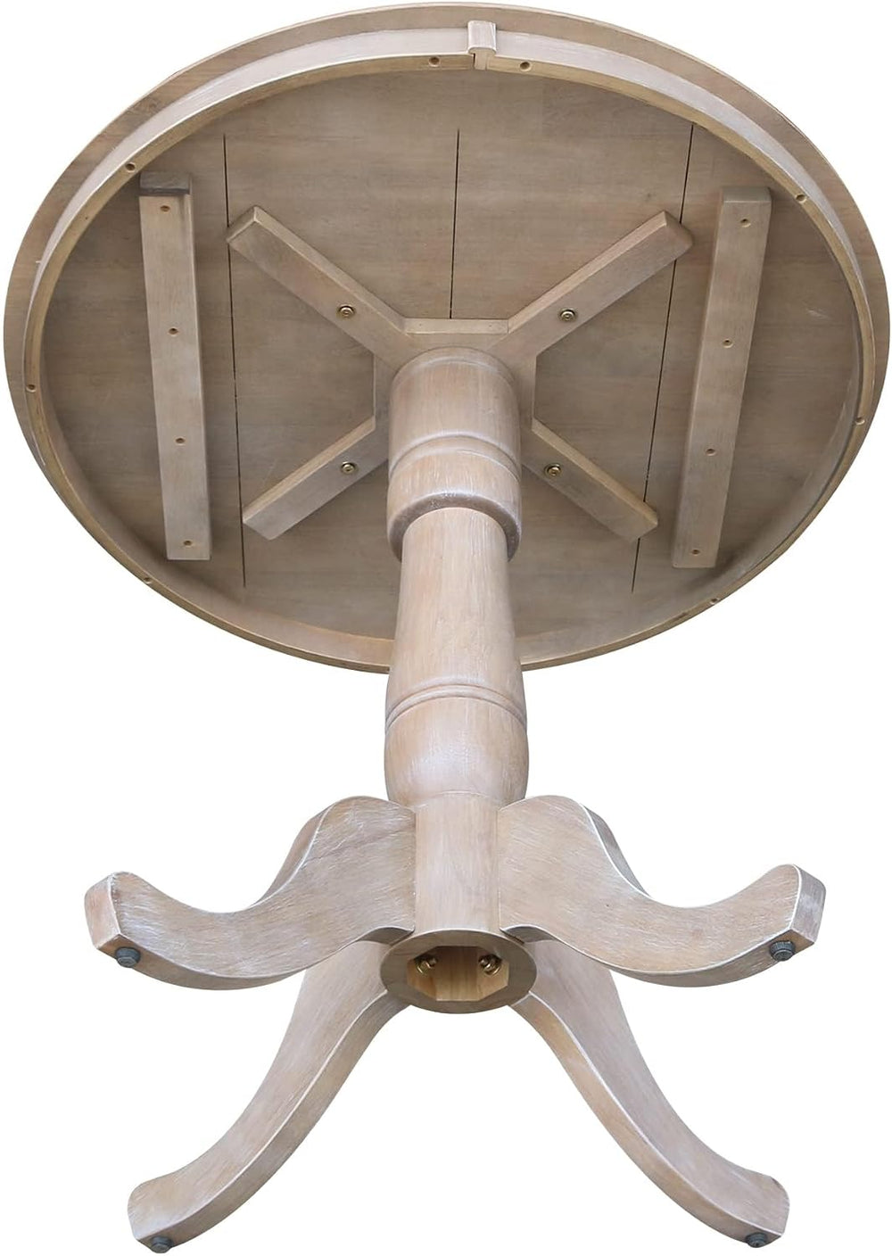 International Concepts 36" Round Top Pedestal Table-34.9" H, Washed...