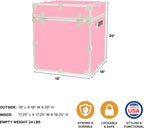 Rhino Classic Cube Trunk, College Dorm Footlocker & Home Storage End Table | 18"L x 18"W x 20"H, 1500+ lb Capacity, Baltic Birch Plywood, Nickel Plated Steel, Durable, Office Storage, Dorm Room