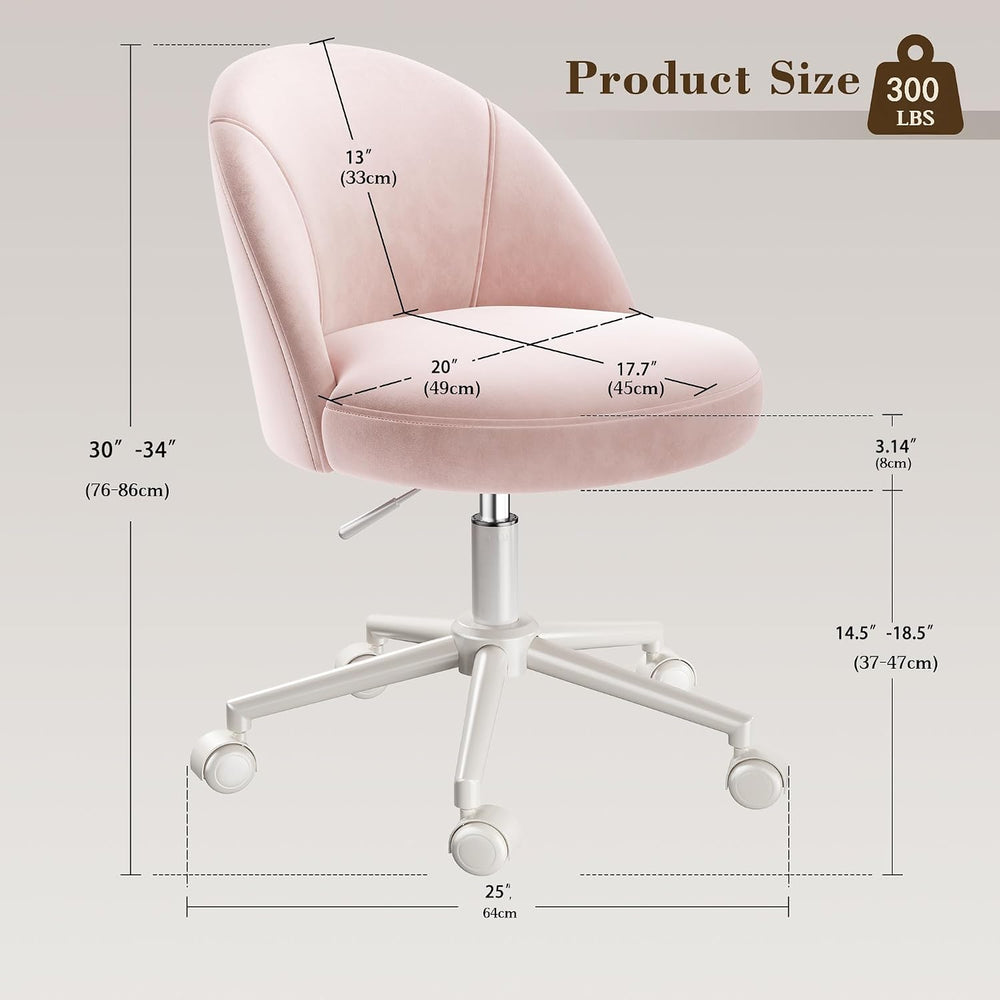 EnHomee Desk Chair with 13" Back Lumbar Support & 20" Wide Seat...