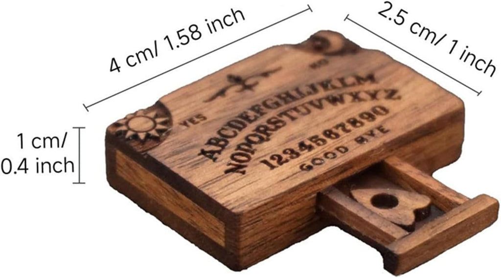 Elegant Wooden Talking Board with Detailed Engravings and Builts in Love Drawer Enhances Living Space Ambiances